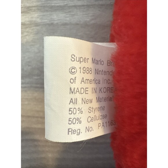 RARE! Super Mario Bros VTG 1988 *MARIO* 16” Plush Acme Nintendo W/ Tag Brand New - Picture 6 of 8